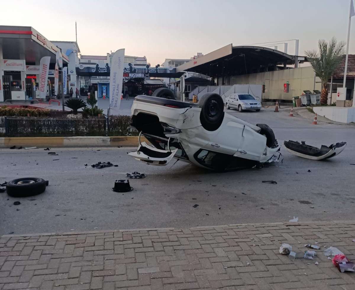 Park halindeki araca çarptı!